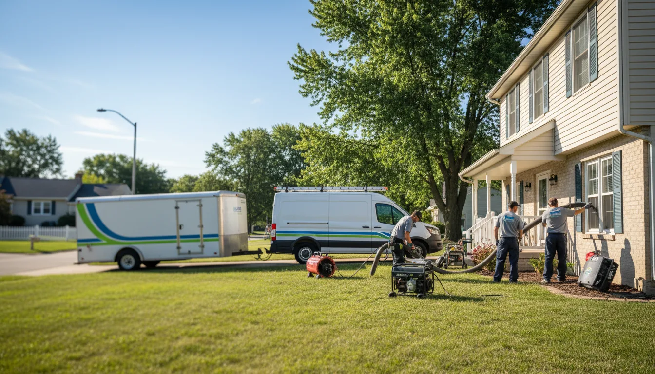 Flooded Basement Restoration And Cleanup With Repair in Pana, IL near me